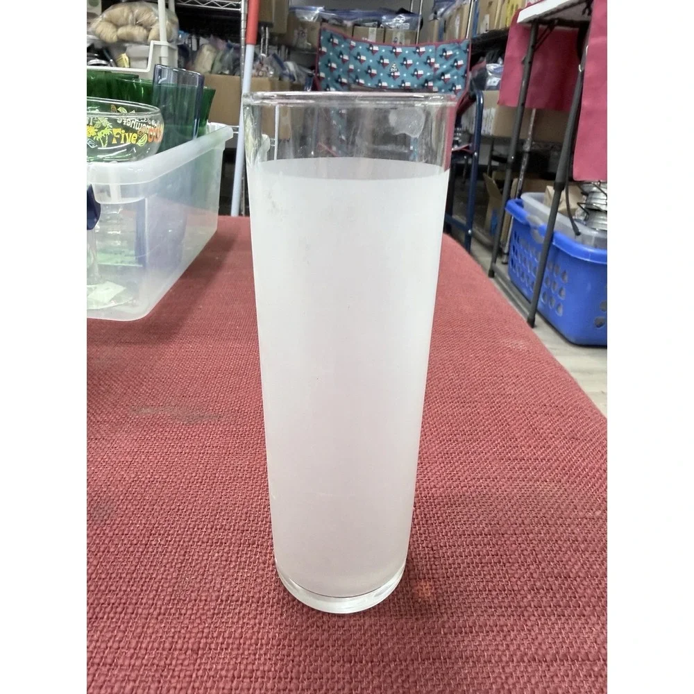 Vintage Frosted highball Glass‎ Tumbler 12 ounce 6 7/8